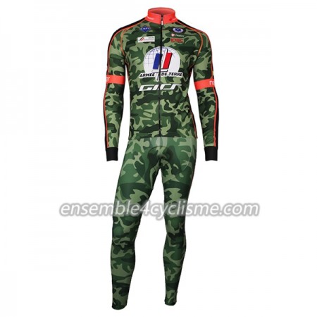 Tenue Maillot M/L + Collant à Bretelles 2017 Armee De Terre N001